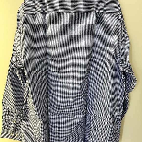NWT Stich Note Men's Blue & White Long Sleeve Dress Shirt / Size XXL - Picture 7 of 10
